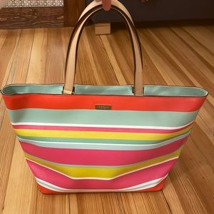 Kate Spade Striped Tote Large